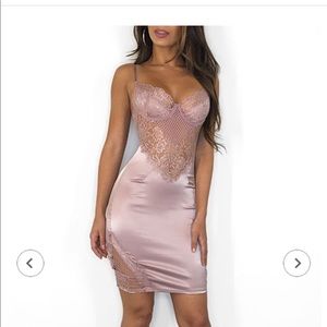 The Boutique - Miami Olivia Satin Dress NEVER WORN